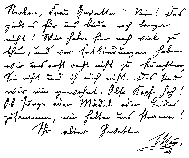 Faksimile einer May-Handschrift